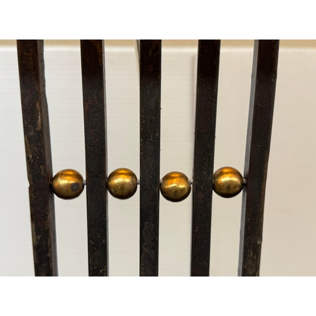 Late 20th Century Tanner Kenzie Sculpted Iron Craftsman Table Lamps, Pair For Sale - Image 12 of 12
