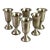 1940s Empire Pewter Co., Amsterdam,, New York Weighted, Pewter Cordials - Set of 6 For Sale