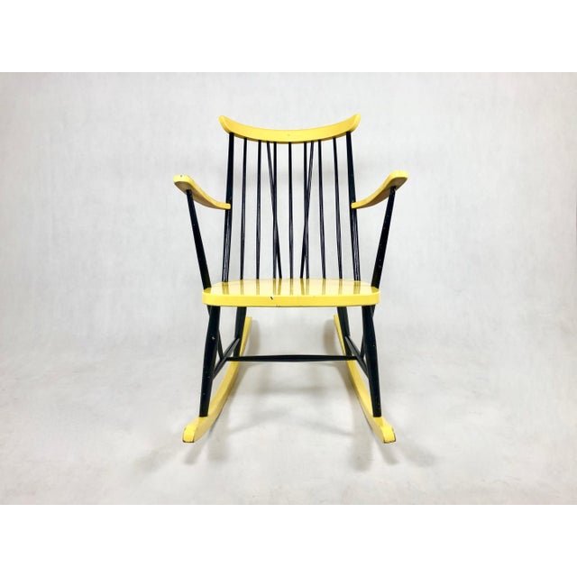 Mid-Century Rocking Chair attributed to Lucian Ercolani for Ercol, 1960s For Sale - Image 10 of 14
