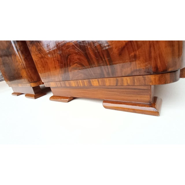 Brown Bedside Tables by Jindřich Halabala for Up Závody, 1940s, Set of 2 For Sale - Image 8 of 16