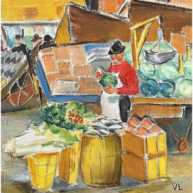 Figurative "Under the El" Painting by Dorothy Van Loan (American, 1904-1999) For Sale - Image 3 of 4