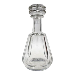 Mid-20th Century Modern Cut Crystal/Glass Decanter With Stopper Stamped by Baccarat, France
