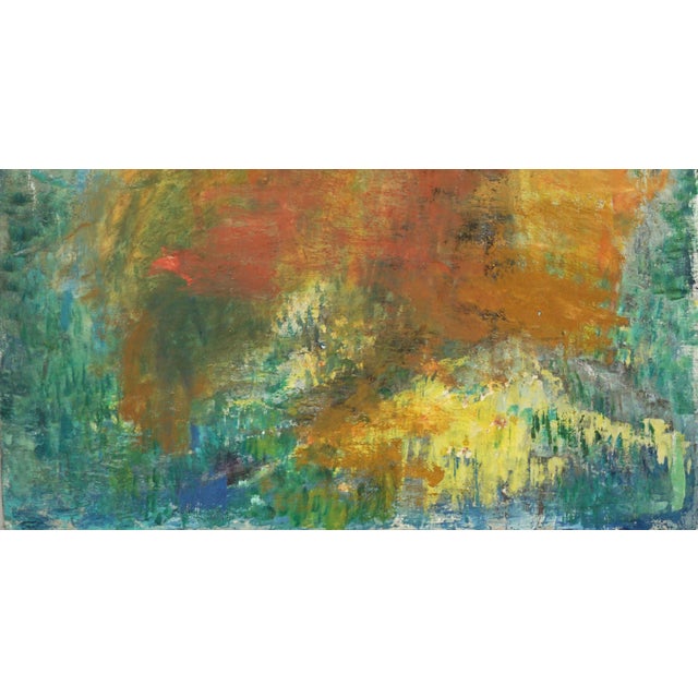 Vintage Autumn in Central Park Abstract By For Sale - Image 4 of 5