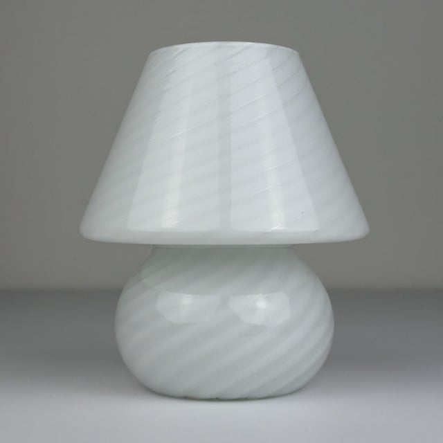 Vintage Swirl Murano Glass Table Lamp, 1970s For Sale - Image 4 of 14