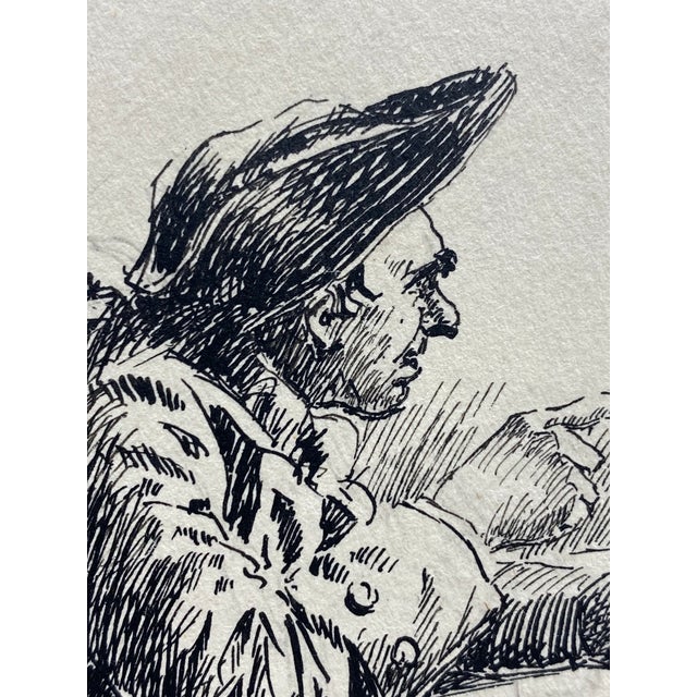 Anton Otto Fischer Nautical Pen and Ink Book Illustration For Sale - Image 9 of 17