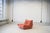 Coral Curduroy Togo Living Room Set by Michel Ducaroy for Ligne Roset, 1979, Set of 5 For Sale - Image 9 of 14