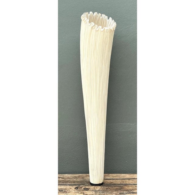 Ivory Vintage Aqua Creations Sculptural Fabric Floor Lamp For Sale - Image 8 of 12
