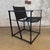 Postmodern 1990s Post Modern Black Leather and Metal Armchair #3 Attributed to Radbound Van Beekum for Pastoe For Sale - Image 3 of 10