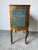 Wood 1950s Italian Hollywood Regency Giltwood & Teal Blue Three-Drawer Nightstand With Gold-Leaf Scrollwork For Sale - Image 7 of 12