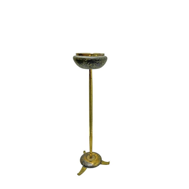 Mid-Century Modern Brass Ashtray Stand, 1950s For Sale - Image 11 of 11