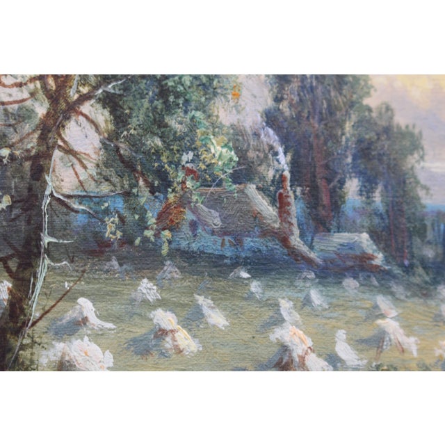 Circa 1880 Victorian English Countryside Painting For Sale - Image 4 of 8