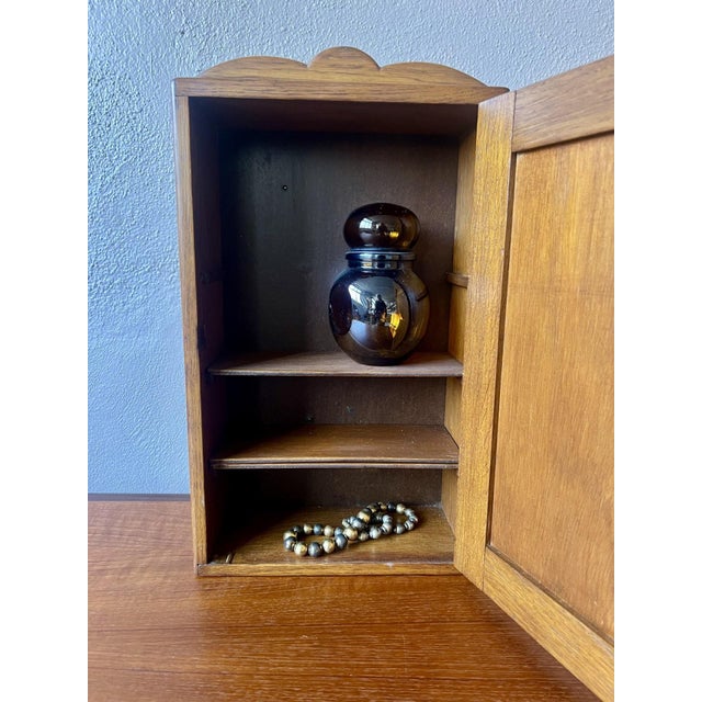 Wood Vintage Wooden Medicine Cabinet, 1950s For Sale - Image 7 of 8