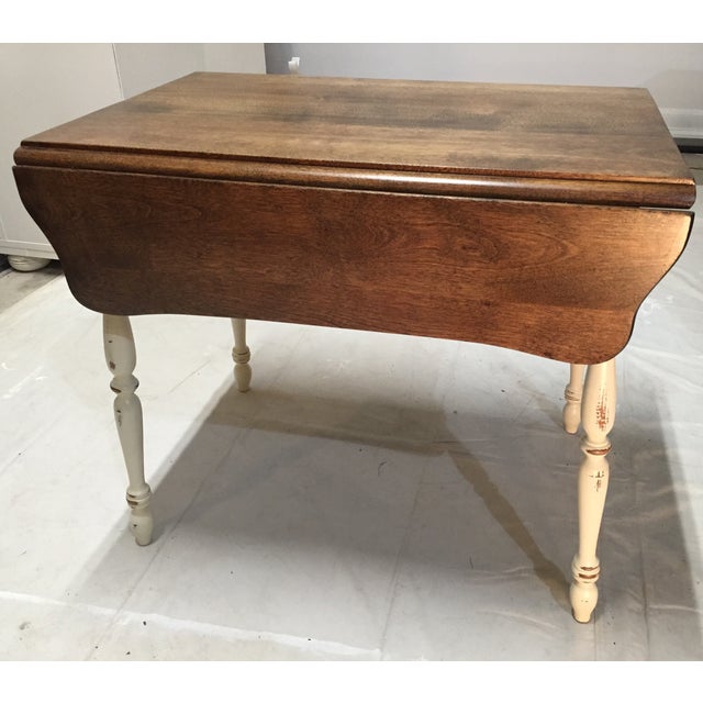 Farmhouse Style Vintage Drop Leaf Side Table Chairish