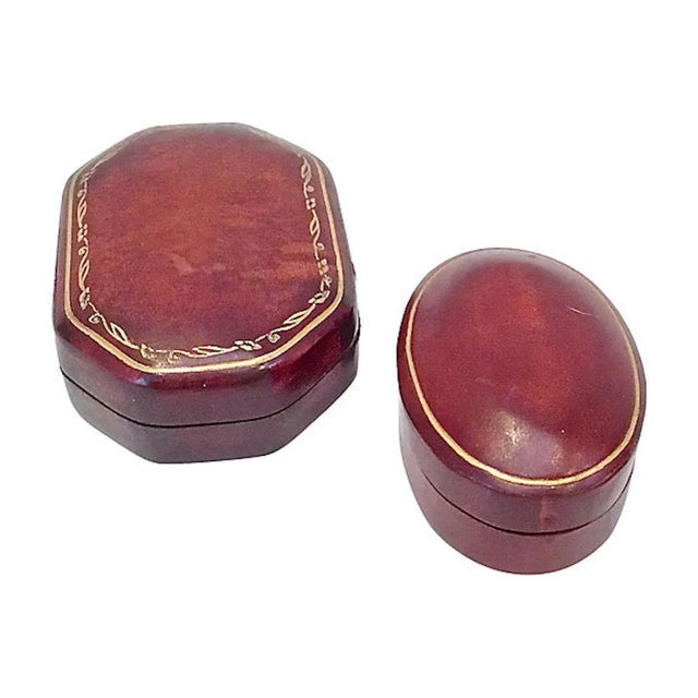 Italian Early 20th Century Vintage Florentine Leather Snuff Boxes - a Pair For Sale - Image 3 of 6