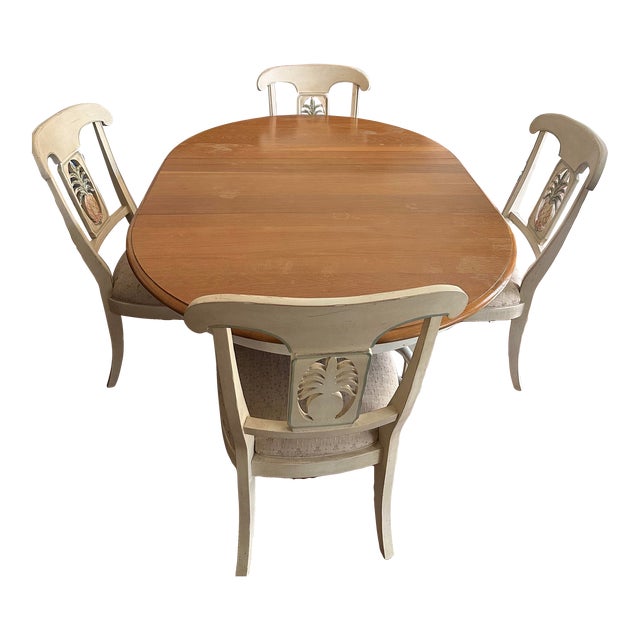 Ethan Allen Dining Set French Country Maison Dining Table With Iron ...