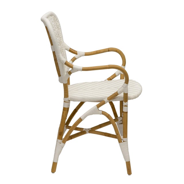 2020s Clemente Rattan Arm Chair For Sale - Image 5 of 5