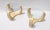 Almond 1970's End Tables by Karl Springer Faux Goatskin Brass For Sale - Image 8 of 13