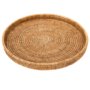 Artifacts Rattan Round Tray 16"x 2"