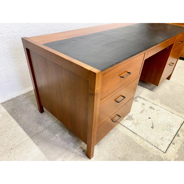 Mid-Century Modern Vintage Director's Desk, 1960s For Sale - Image 3 of 10