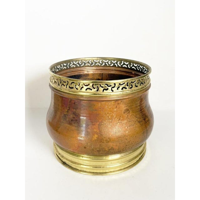 Vintage Brass and Metal Planter, France, 1970s For Sale - Image 6 of 11