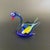 Italian Vintage Murano Style Italian Art Glass Swan Sculpture Figurine For Sale - Image 3 of 4