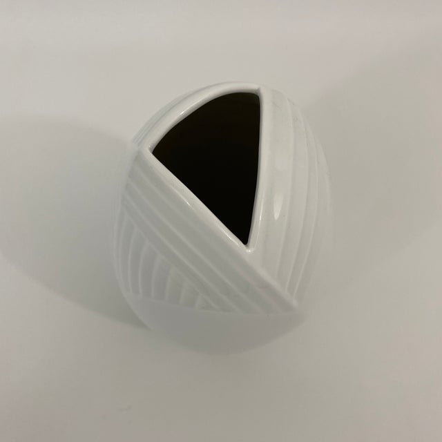 Germany Meissen Weifs White Porcelain Vase For Sale - Image 9 of 13