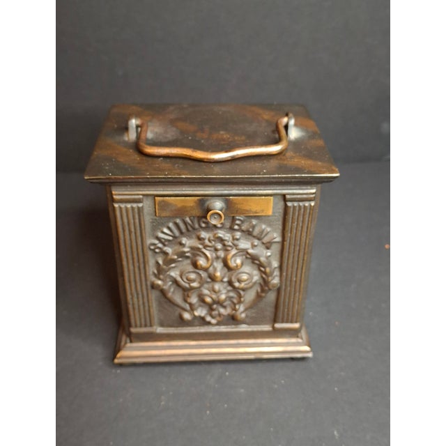 Late 19th Century Antique 1895 Chandler’s Mechanical Bank National Brass Works Safe For Sale - Image 5 of 14
