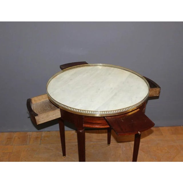 Louis XVI Table in Mahogany and Brass, 1890s For Sale - Image 10 of 13