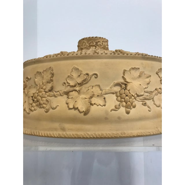 Cabin Late 19th Century Large 3pc Antique Wedgwood Caneware Game Pie Dish / Tureen C1870 #4 For Sale - Image 3 of 13