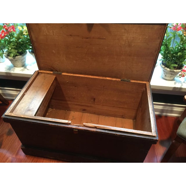 Antique Primitive 19th Century Trunk For Sale - Image 4 of 11
