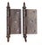Early 20th Century Pair of 3.5 X 3.5 In. Antique Cast Iron Victorian Door Hinges For Sale - Image 5 of 5