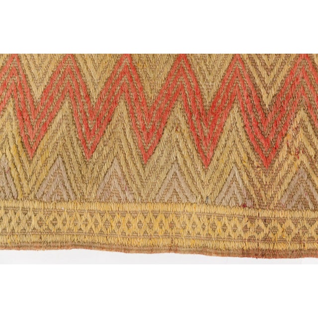 Apricot 1960s Handmade Mid-Century Ethnic Rug For Sale - Image 8 of 10