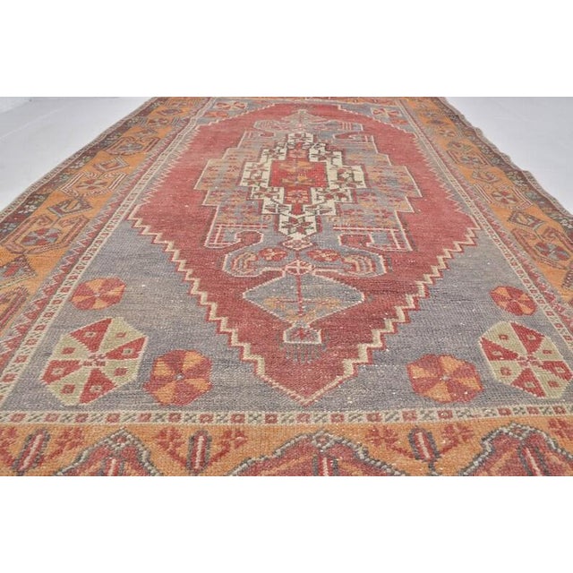 1950s Turkish Handknotted Wool Carpet For Sale - Image 9 of 10