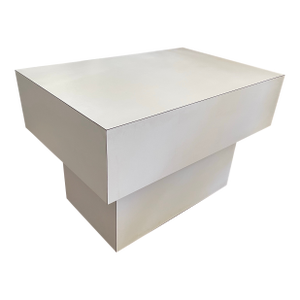 1980s Postmodern Contemporary White Laminate Table