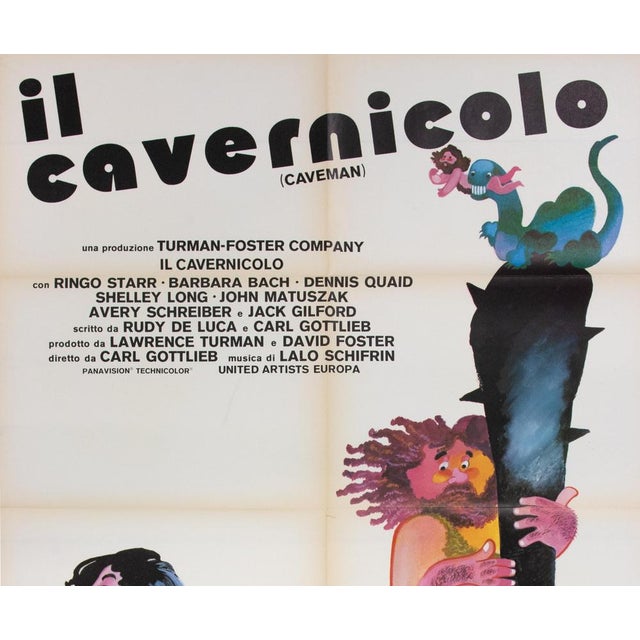 Il Cavernicolo Movie Poster, Italy, 1981 For Sale - Image 4 of 5