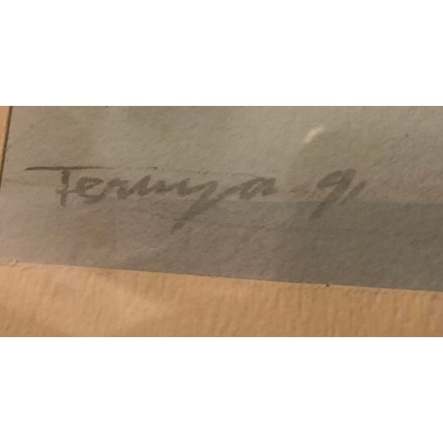 This lovely watercolor titled “Perfect Orchid” is signed “Terinya and dated ‘91 The still life has an ethereal feel with...