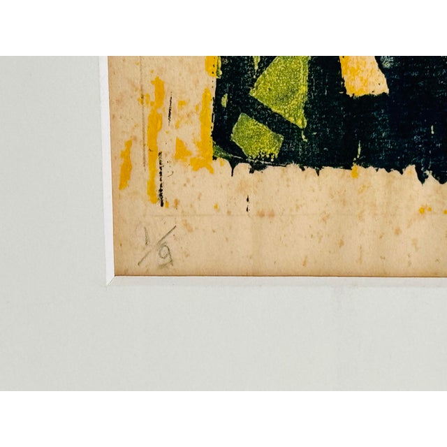 Mid-Century Modern Vintage 1970 Candles Wood Block Art For Sale - Image 3 of 6