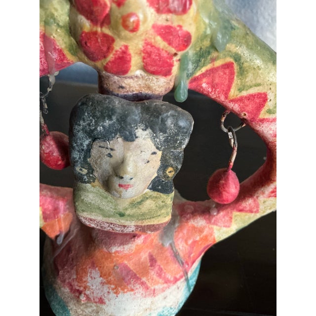 Cream A Wonderful Pair for Collectors of Mexican Ceramics, Devotional Arts, and Handmade Folk Traditions For Sale - Image 8 of 10