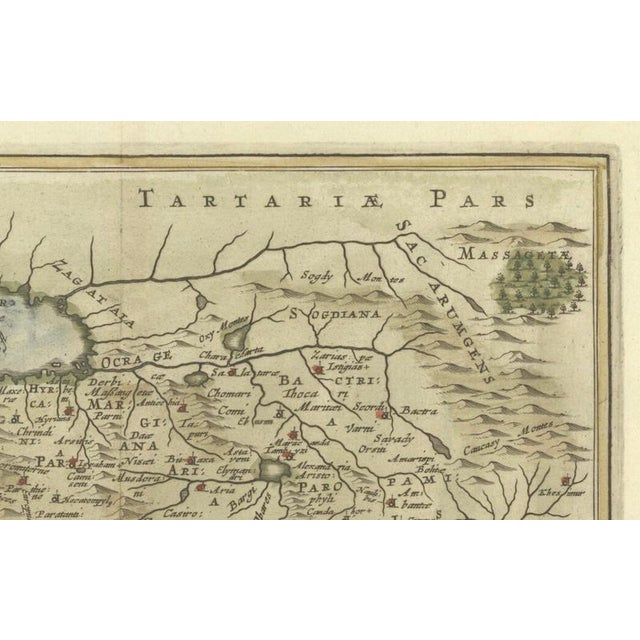 Antique Map of Middle East and the Safavid Empire by Cluver and Jansson, 1676 For Sale - Image 4 of 10