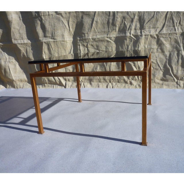 Vintage Smoked Glass Side Table, 1980s For Sale - Image 4 of 7