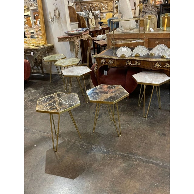 2000 - 2009 Italian Hex Form Table For Sale - Image 5 of 7