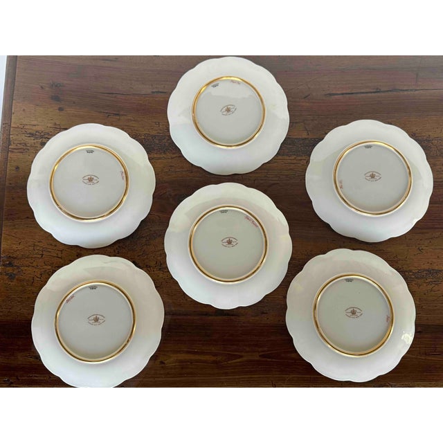 1920s Royal Cauldon for Tiffany & Co. Fish Plates, Set of Six For Sale - Image 9 of 10