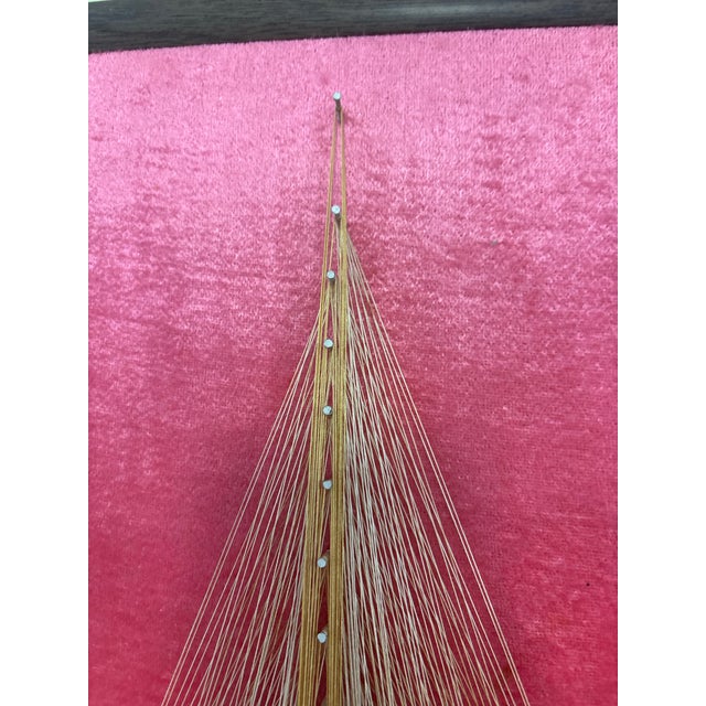 Mid-Century Sail Boat String Wall Art, Set of 2 For Sale - Image 4 of 6