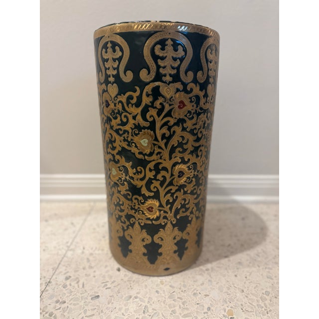 Ceramic Vintage Chinese Porcelain Umbrella Stand For Sale - Image 7 of 7