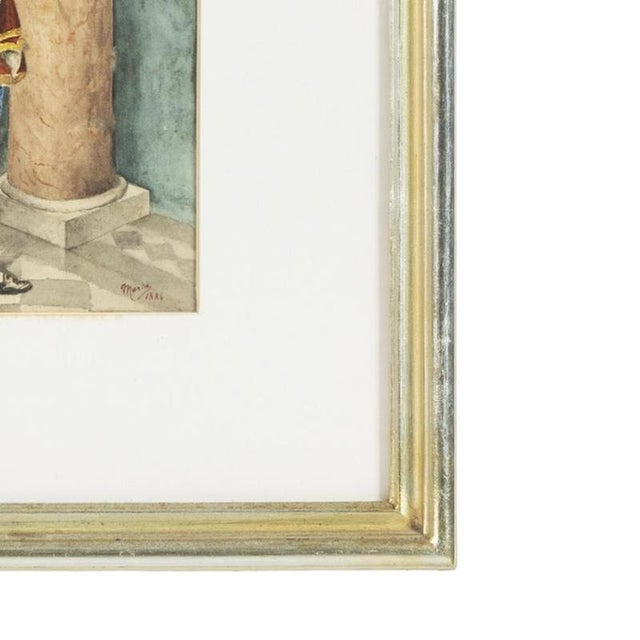 Rainha D. Amélia, Watercolor, 19th Century For Sale - Image 5 of 6