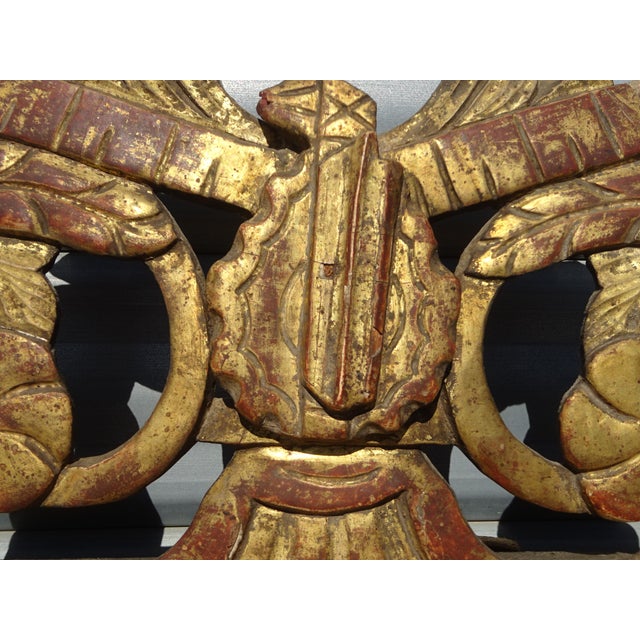 Brown Antique Louis XVI Style Mirror, 1800s For Sale - Image 8 of 18