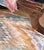 Pair of Mid-Century French Louis XV Style Walnut Bergère Fauteuils With Ikat Upholstery For Sale - Image 10 of 13