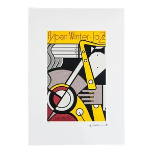 After Roy Lichtenstein, "Aspen Winter Jazz" 1990s, Silk-Screen