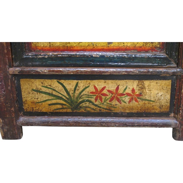 Hand-Painted Botanical Mural Buffet For Sale - Image 9 of 14