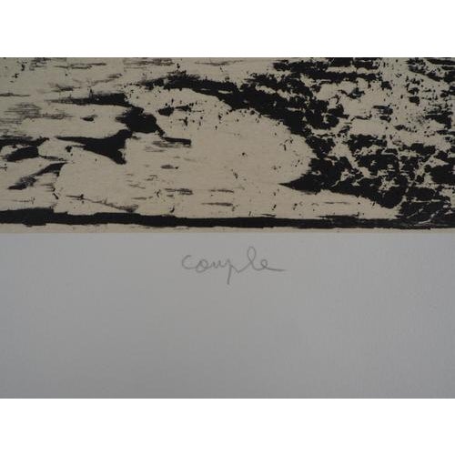 Francis Mockel, Couple, Etching For Sale - Image 6 of 9